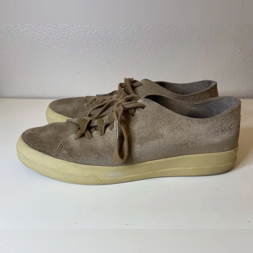 Vince Men's Copeland Tan Suede Sneakers Size 8.5‎